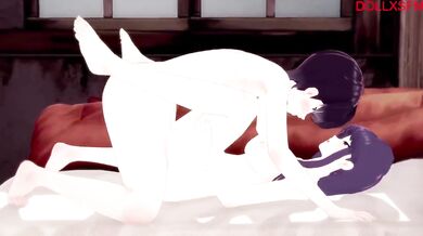 Mommy takes care of big sons needs