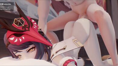 This is a hentai PORN video where the main character, Sara Kujou, shows her ass in all of its glory