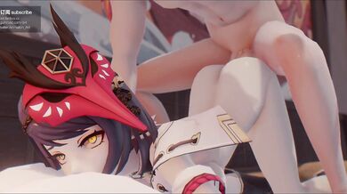 This is a hentai PORN video where the main character, Sara Kujou, shows her ass in all of its glory