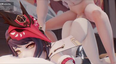 This is a hentai PORN video where the main character, Sara Kujou, shows her ass in all of its glory