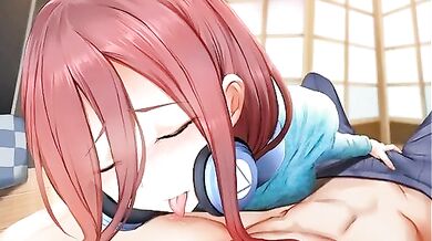 The Nipple Queen: Miku Nakanos Unforgettable Lick Session with Ginhaha!