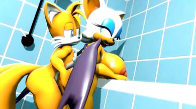 The adventures of the hot babes Tails and Rouge, featuring the spider-like abilities of Spiderman123!