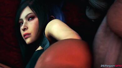 Ada Wong and Mr X have steamy sex in the haunted mansion [4K]