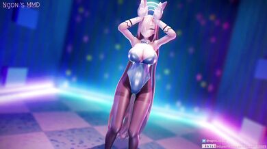 One-night stand with Asuna and Karin in the virtual world