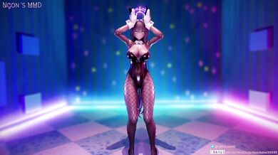 One-night stand with Asuna and Karin in the virtual world