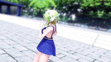 Watch KazuNishis gorgeous GUMI dancing and teasing in this hot hentai video!