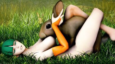 Bunny Fucks Morrigan in Santalol