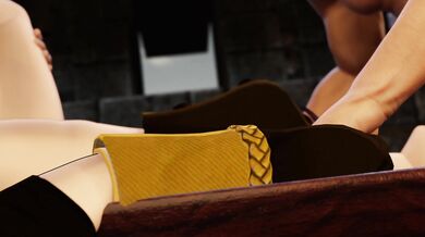 The Naughty Nun and the Sizzling Seducer: Byleth Spit-Roasted