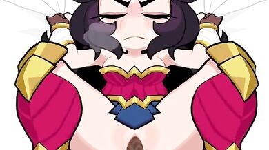 Wonder Woman Takes On The Giant Gashigashi Monster