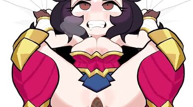 Wonder Woman Takes On The Giant Gashigashi Monster