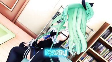 Yamakaze-chan gets a surprise home date with her zombie boyfriend, all alone!