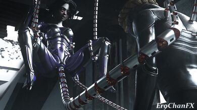 The titanic lady, Alita, unleashes her tentacle beast within, causing an atomic explosion in her heart