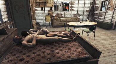 Ellie gets fucked by the doctor in the lab and cums inside her own body