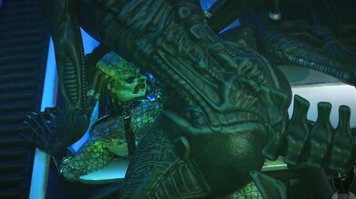 The Xenomorph and the Yautja meet in a hot alien encounter!