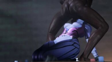 Watch as Widowmaker takes on the poker table in this 4K ultra HD video with blacked out and aphrodisiac effects