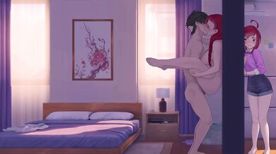 Sister watches her brother bang mom in 4K quality