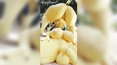 Two horny cats and one naughty nut a futa x futa delight!