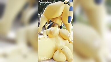 Two horny cats and one naughty nut a futa x futa delight!