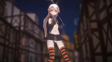 A young woman named Shimakaze is in a hot and passionate MMD R18 video with Popipapi, where she achieves her breakthrough orgasm