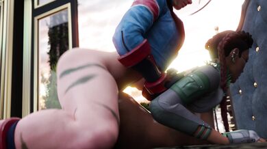 The Wolf Girl Bends Over For Cammy [Hardcore Version]