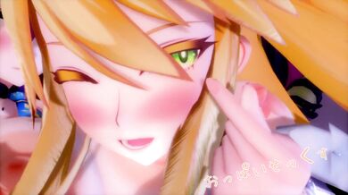 A Hentai Porn Video: Artoria, Nightingale & Scathachs Triple Paizuri