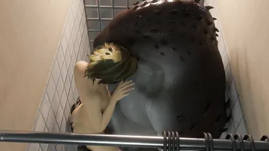 Wet and Naked in the Public Shower