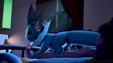 One late night, a curious Vaporeon decides to take a ride on Aetrixs stallion Will the steamy encounter be too hot for this water-type Pokemon?
