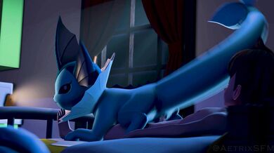 One late night, a curious Vaporeon decides to take a ride on Aetrixs stallion Will the steamy encounter be too hot for this water-type Pokemon?