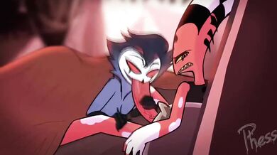 Hentai Porn: Stolas and Blitzo (LewdPhess)