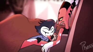 Hentai Porn: Stolas and Blitzo (LewdPhess)