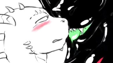 The Black Slime Monster Takes Hajnalskis Ass!