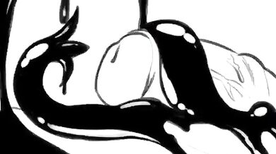 The Black Slime Monster Takes Hajnalskis Ass!