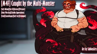Watch this XXX video where a guy gets caught by three sexy monsters!
