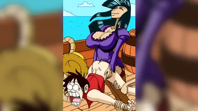 Pirate Captain and Straw Hat Robin Fuck for the First Time in their Secret Love Nest!