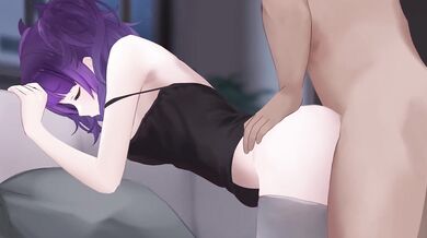 One Night Stand With a Geek Girl and Her Pet Cat Najar