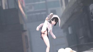 Sexy Sailor Punishes Herself Three Times Harder