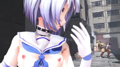 Sexy Sailor Punishes Herself Three Times Harder