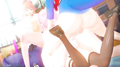 The Hentai Adventures of Ina, Kiara, Calli and Amelia with Guru the Magic Dragon!