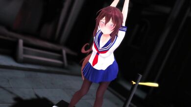 Rainy Day Bat Spanking: Hikari Gets a Hard Lesson