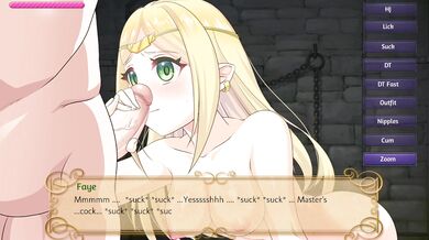 Swordmaiden Faye: A Soft yet Harsh Blowjob Dungeon Scene with an Elven Conquest