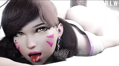 The sexy DVa is being fucked by her cold lover in a steamy scene from the COLD edition of her hentai video