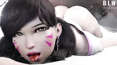 The sexy DVa is being fucked by her cold lover in a steamy scene from the COLD edition of her hentai video