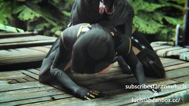 Miranda the Sexy Dog gets Fucked by a LucisLab Robot in a Hentai Porn Video