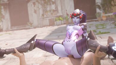 Cawneil gets her butt split open by Widowmaker’s massive gun during a sexy anal scene!