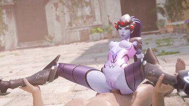 Cawneil gets her butt split open by Widowmaker’s massive gun during a sexy anal scene!
