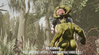 Sexy Elf Maiden Ambushed by a Pack of Horny Goblins in the Forest