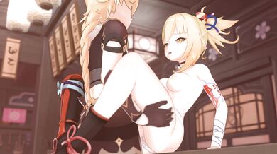 The Ugoira missionary position with the addition of a sirloin steak bone gag, where the male partner enters from behind