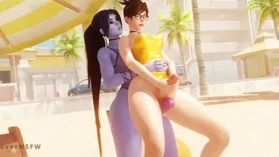 Watch as Widowmaker and Ashe join forces to overthrow a modern government in this sexy PMV
