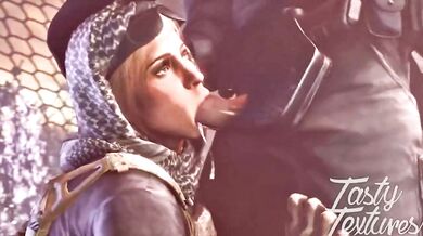 Wet and Wild with Rainbow Six Valkyrie Blowjobs - Taste Textures