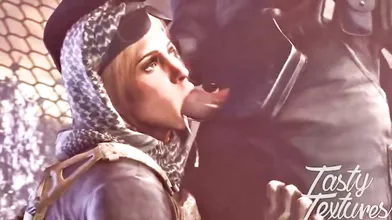 Wet and Wild with Rainbow Six Valkyrie Blowjobs - Taste Textures